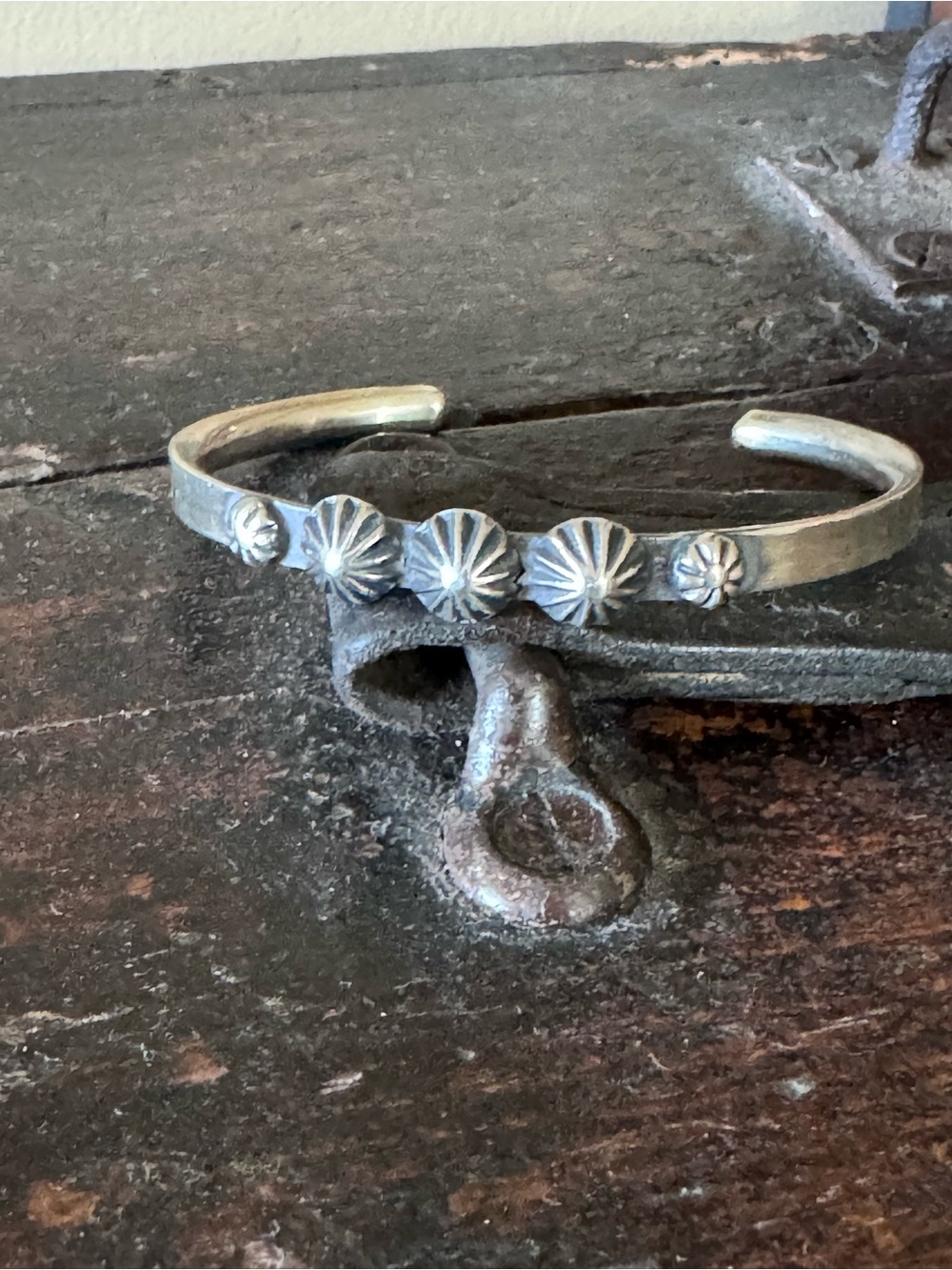 Chimney Butte Sterling Silver Stacker Cuff Sz 6.25